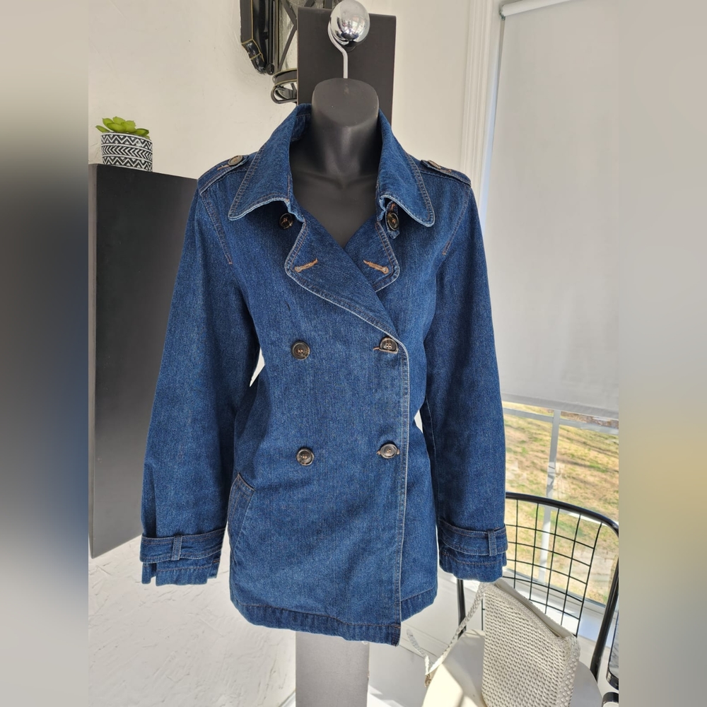 Double Breast Denim Jacket